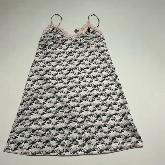 Pink Lace NWT Small Nightgown/Slip Dress Floral Feminine - Picture 1 of 12